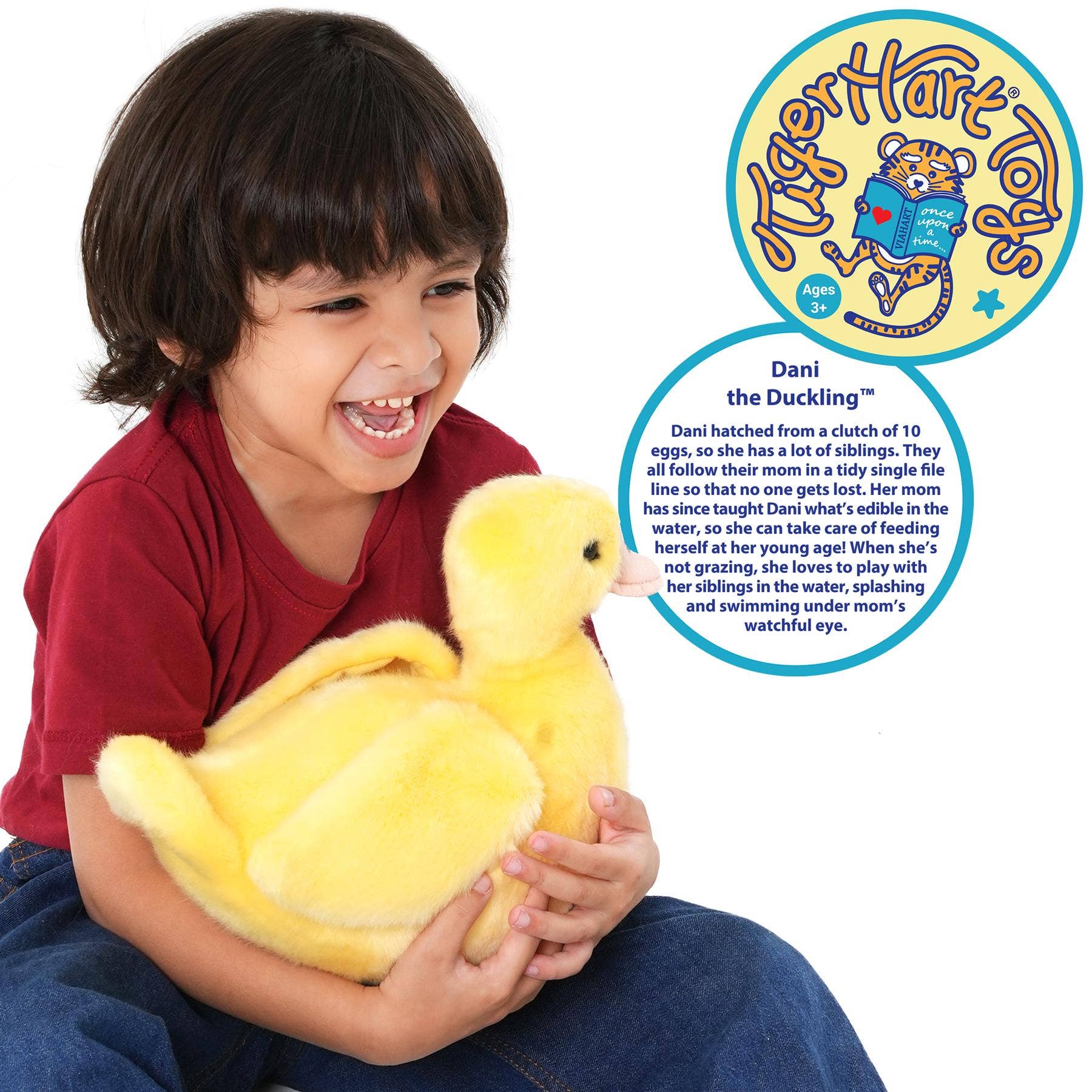 VIAHART Toy Co. - Dani the Duckling | 11 Inch Stuffed Animal Plush