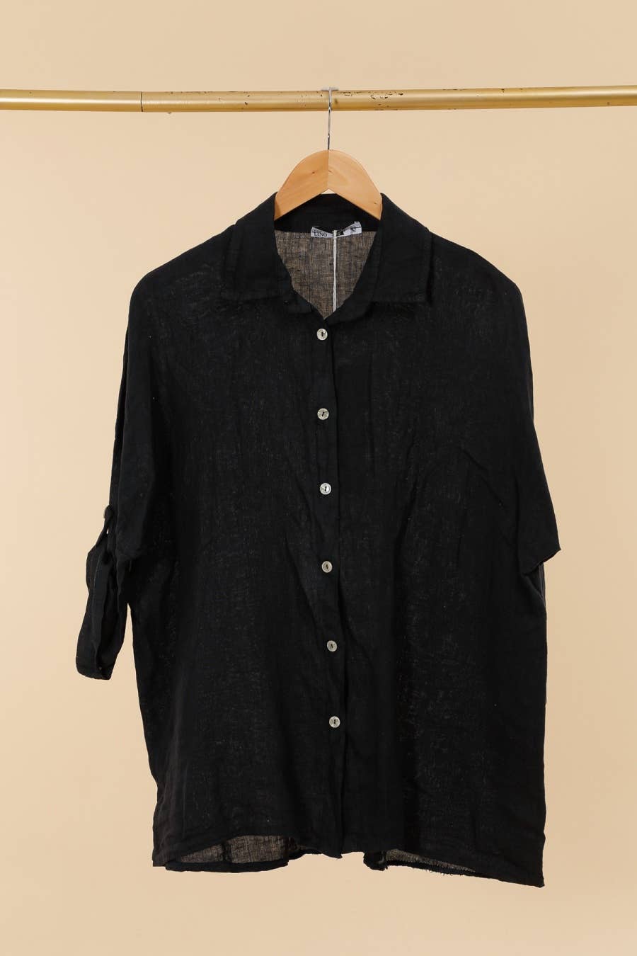 la maison des fibres naturelles - 620090u 100% linen shirt made in Italy