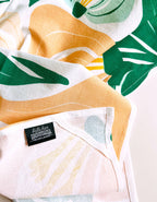 The Coin Laundry - Fancy as Fuck - PINK/GREEN Modern Floral Kitchen Towel