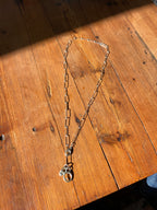 Live Oak Designs - Oval Sterling Silver Chain with Drops
