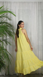 Linen & More - REF 72319 LONG DRESS BOW 100% LINEN