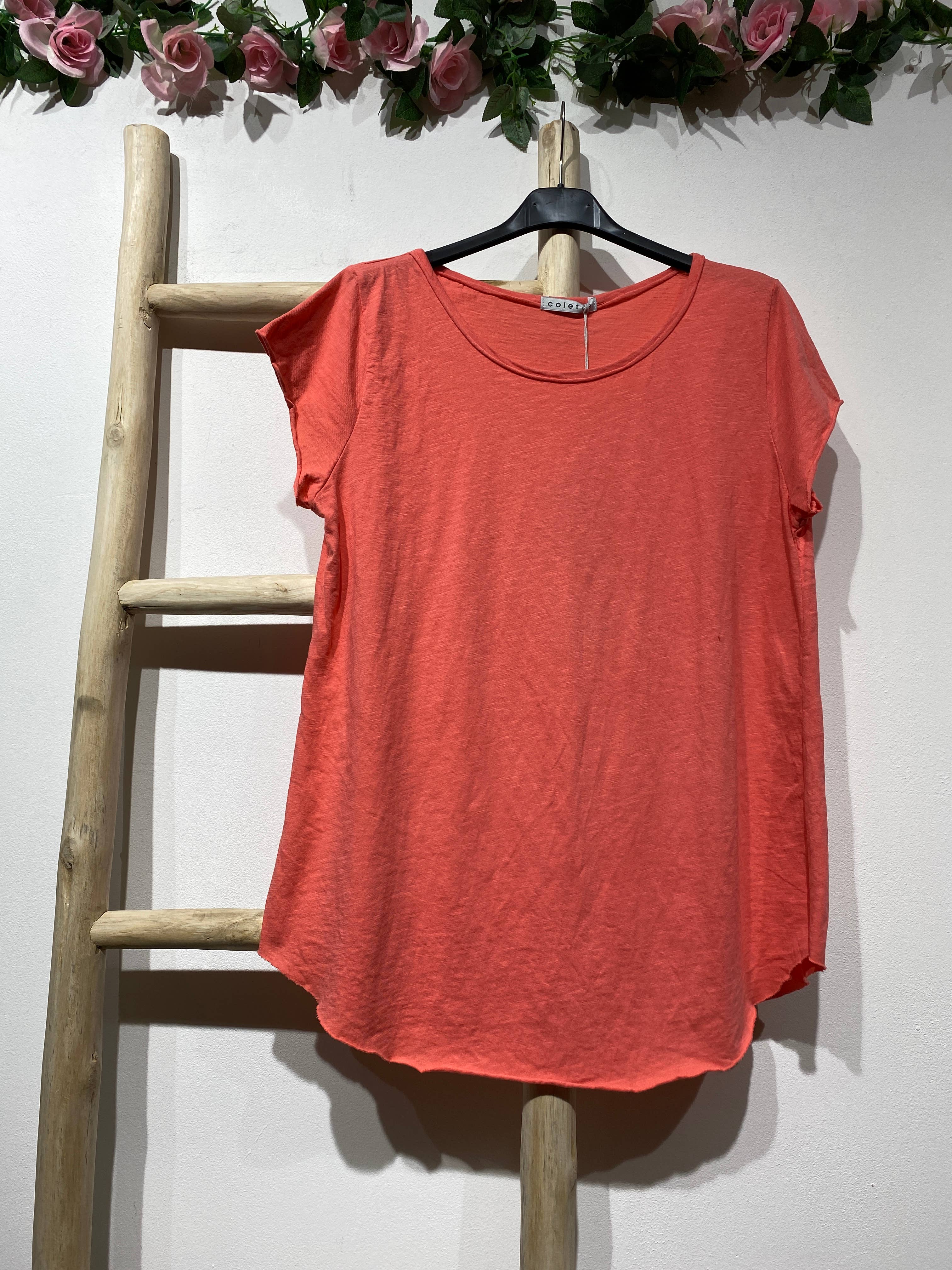 LINEN & COTTON HOUSE - COTTON T-SHIRT ROUND NECK, BASIC 8117
