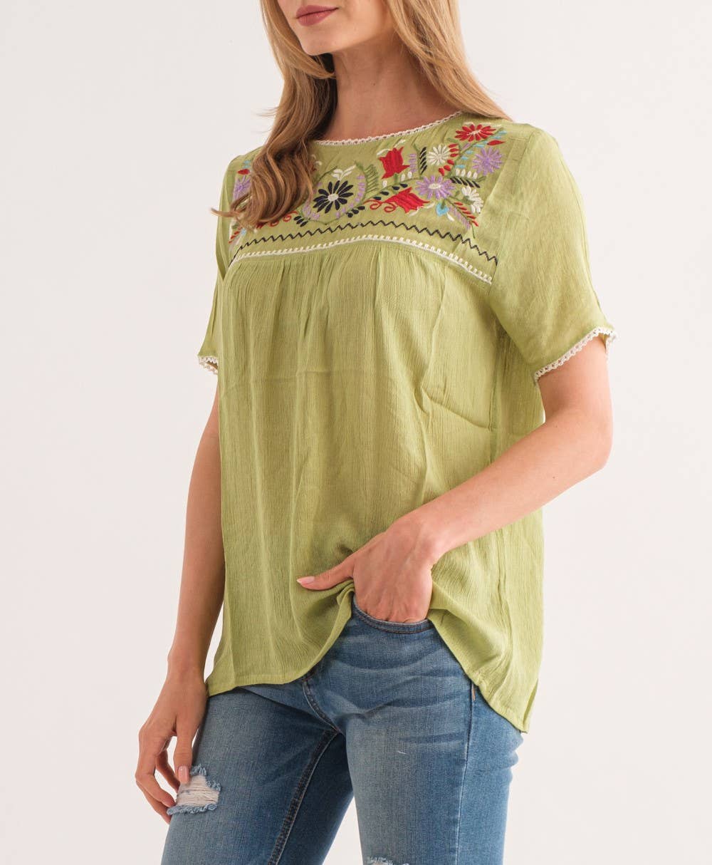 Raj Trading & Imports (USA) Inc. - Juna Embroidered Top 1295