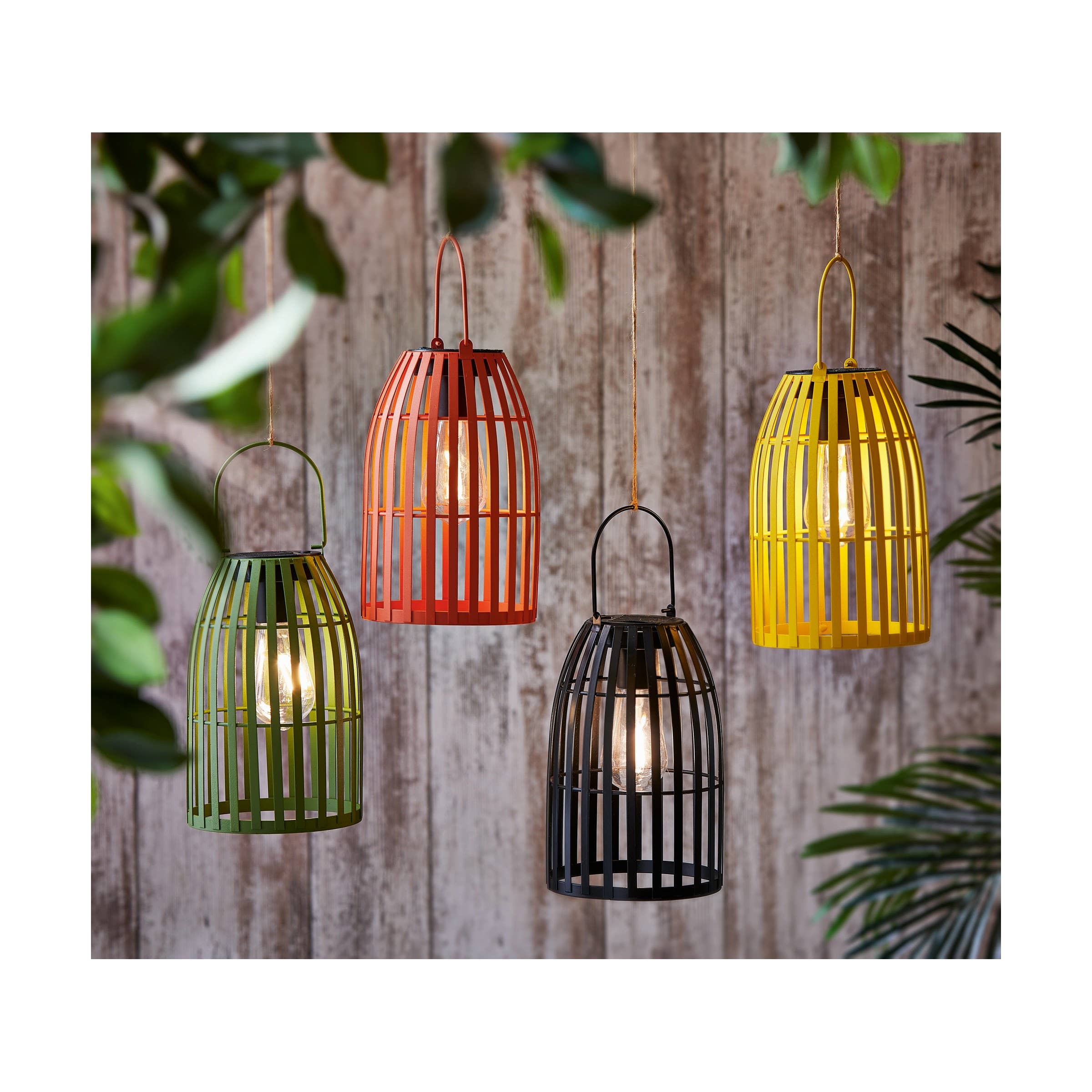 tag - Firefly Metal Solar Hanging Lantern - Black