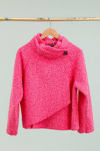 la maison des fibres naturelles - Kimono style jacket 09663 90% polyester 10% wool: Black