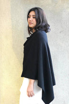 Dolma - Cashmere Poncho Black