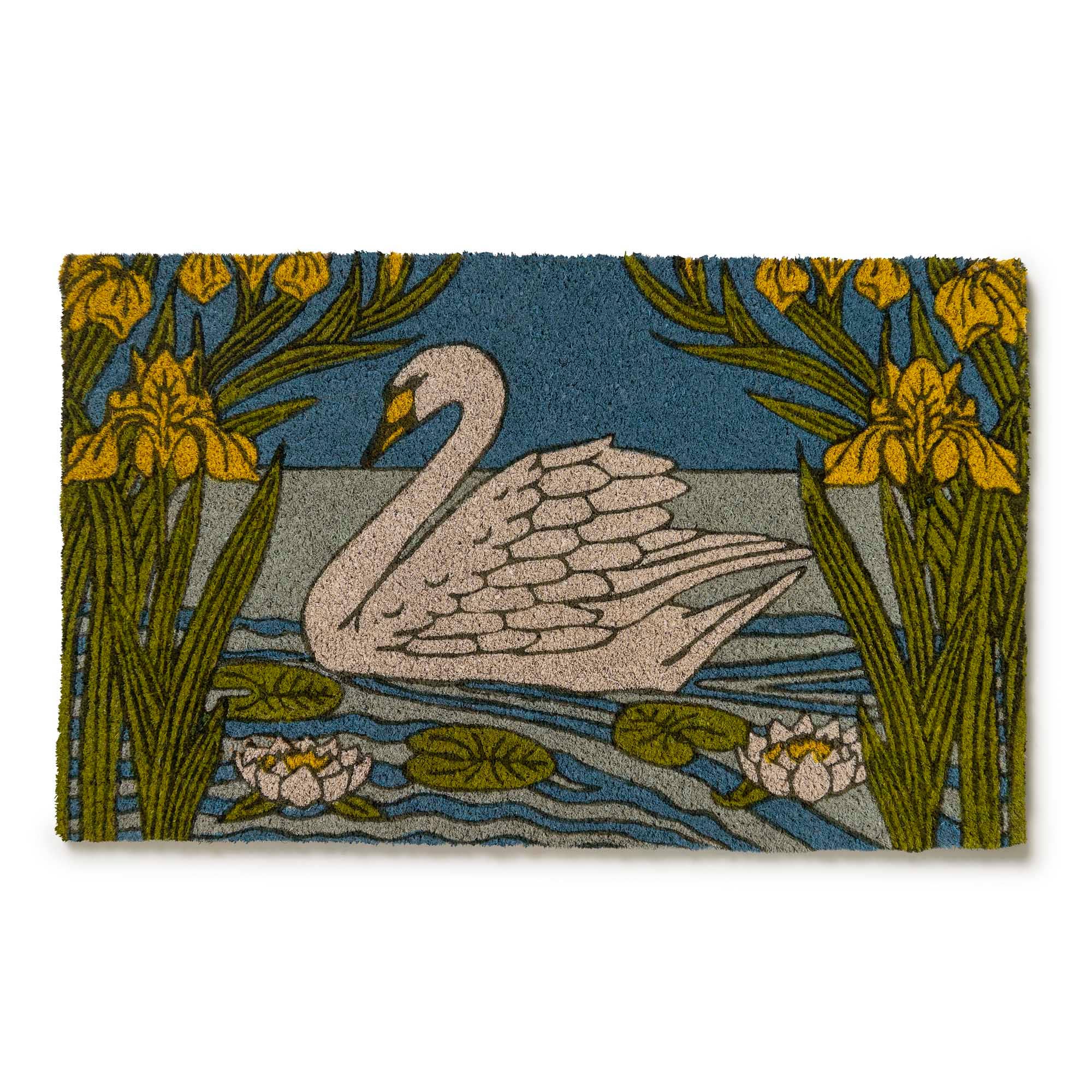 Entryways - Victoria and Albert Museum Swan and Iris Coir Doormat