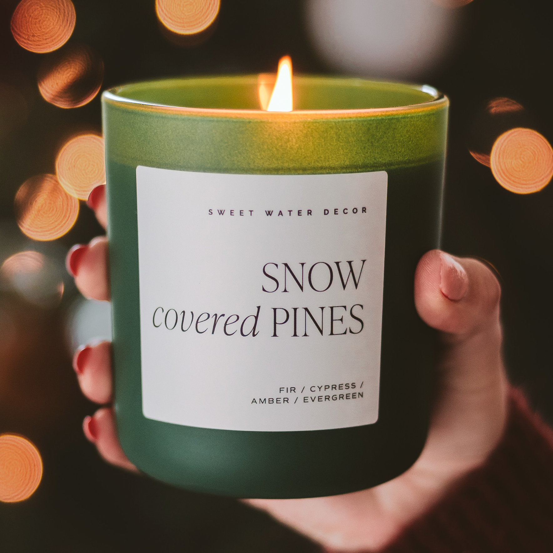 Sweet Water Decor - Snow Covered Pines 15 oz Soy Candle