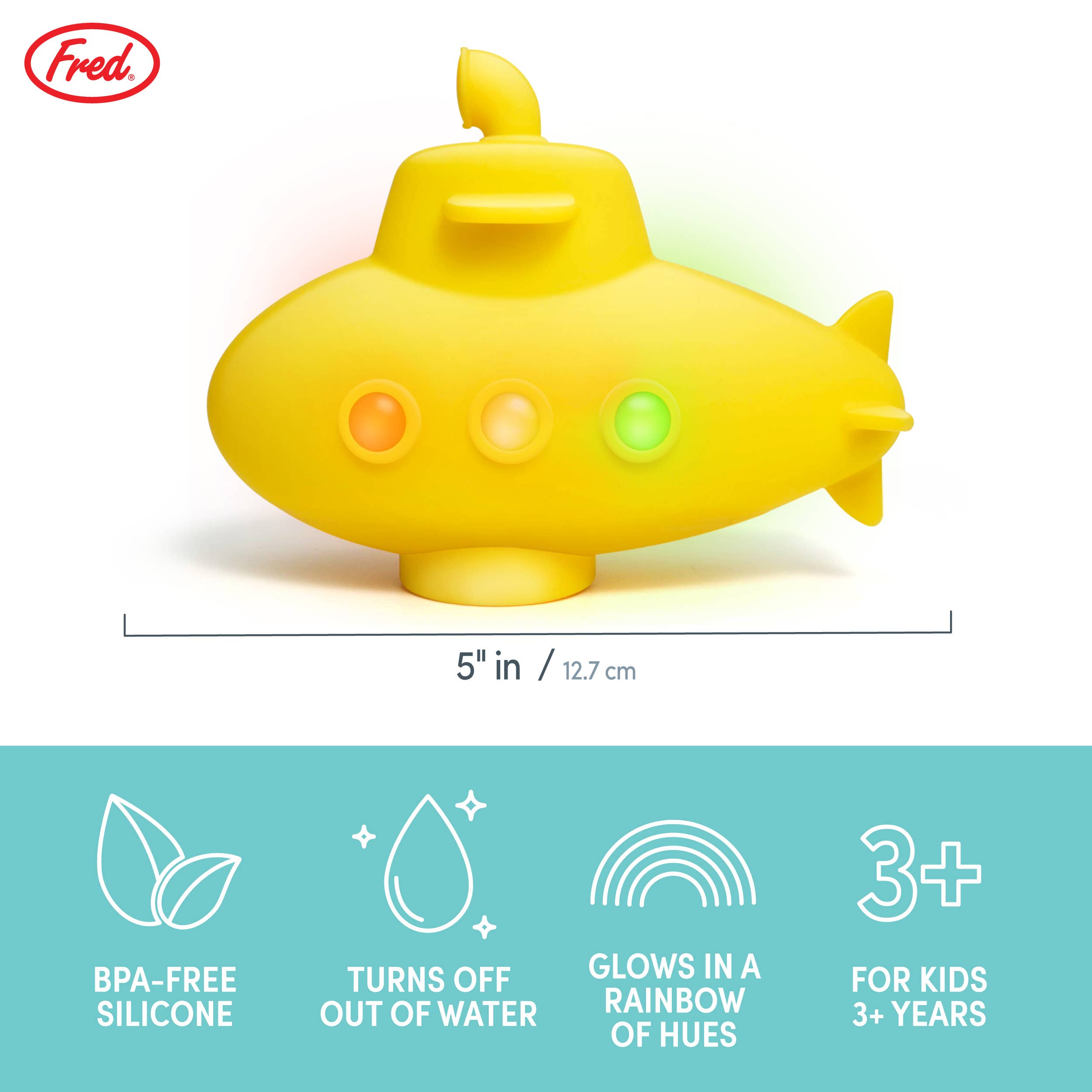 Fred & Friends - Tub Sub - Light Up Bath and Pool Toy