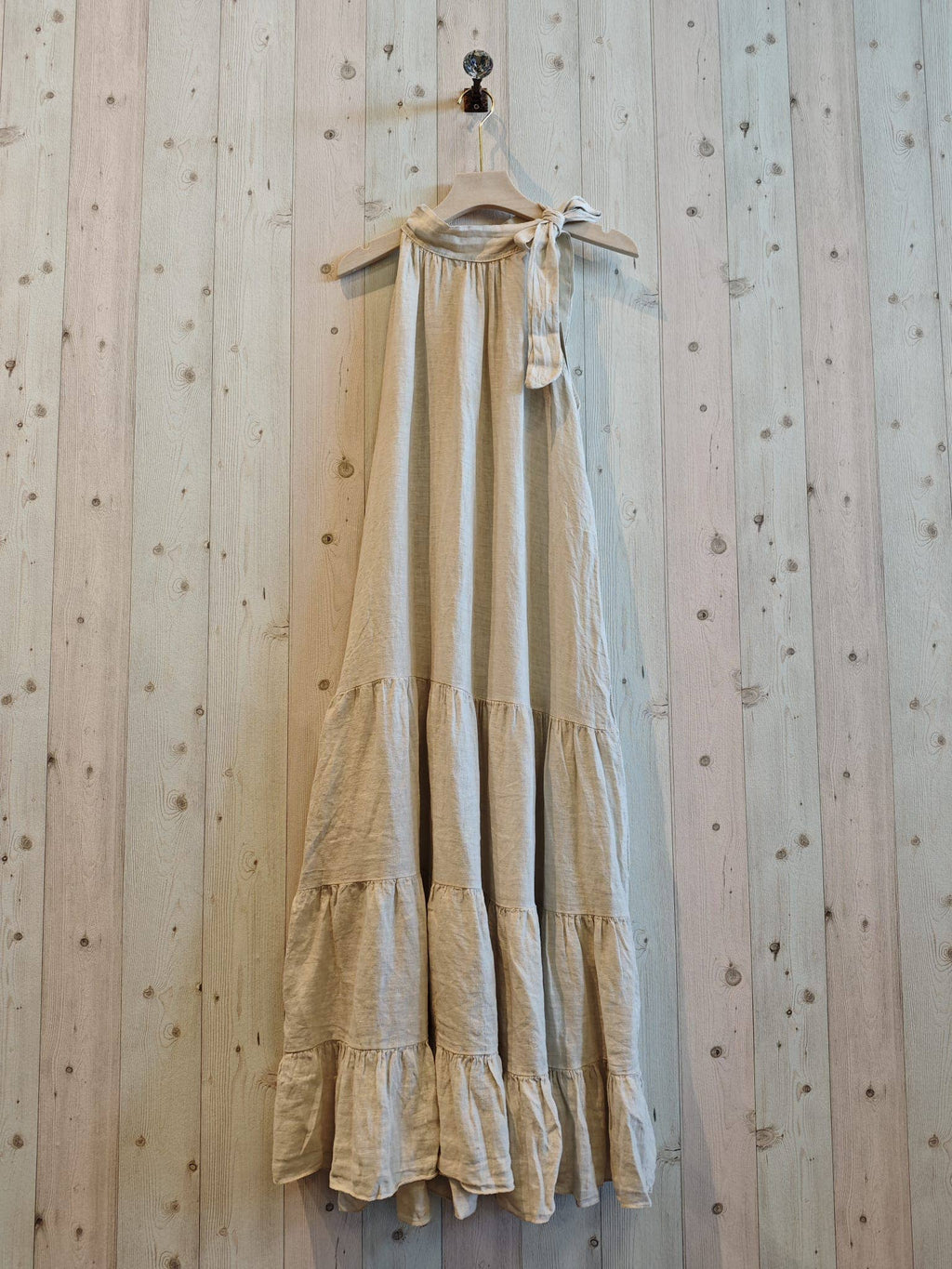 Linen & More - REF 72319 LONG DRESS BOW 100% LINEN