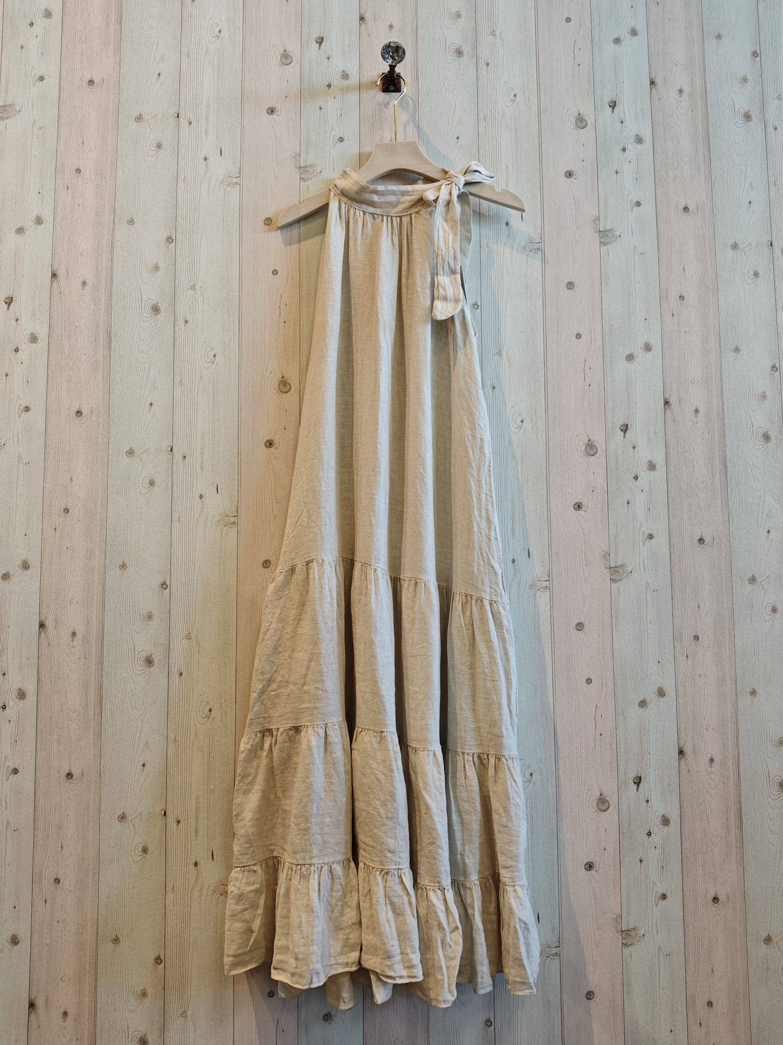 Linen & More - REF 72319 LONG DRESS BOW 100% LINEN