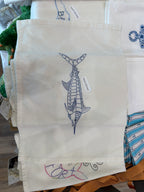 Pizer Dog - Blue Marlin Tea Towel