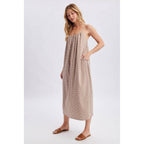 Wishlist Apparel - GINGHAM CAMI MIDI DRESS
