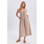 Wishlist Apparel - GINGHAM CAMI MIDI DRESS