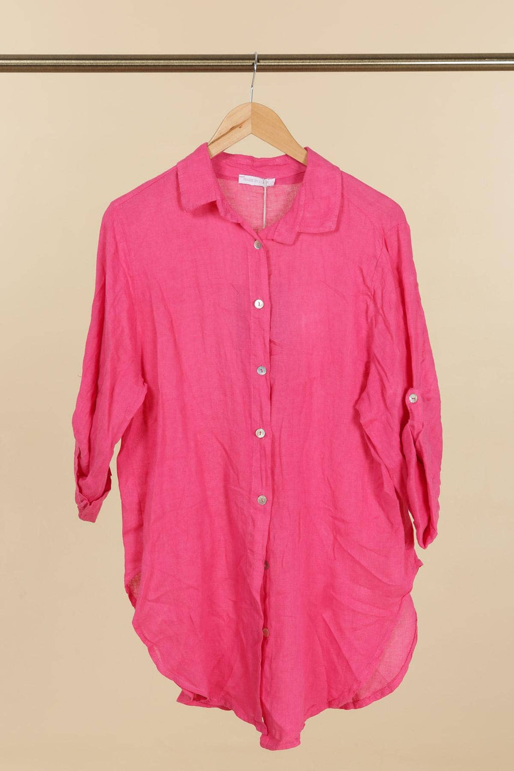 la maison des fibres naturelles - 100% linen shirt 620159