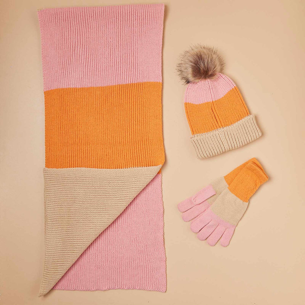 rockflowerpaper - PADDINGTON ORANGE Knit Gloves