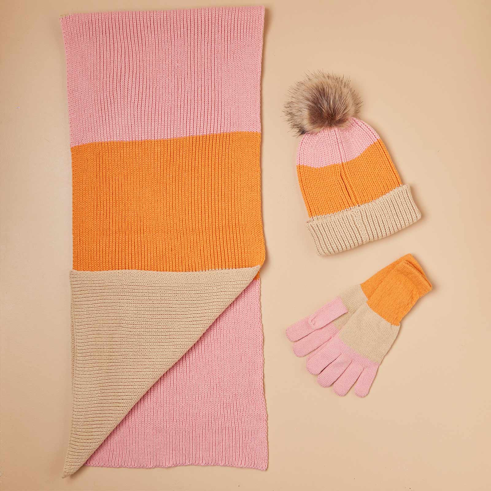 rockflowerpaper - PADDINGTON ORANGE Knit Gloves