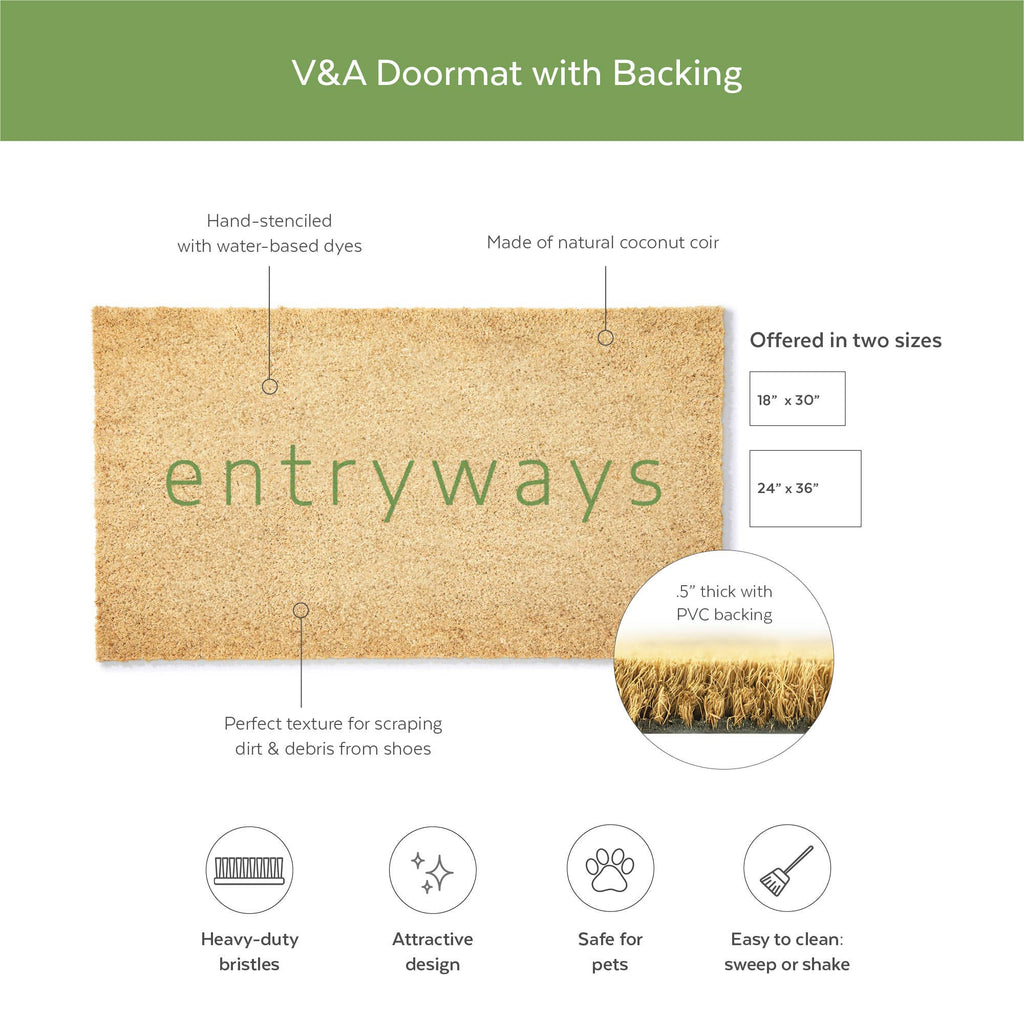 Entryways - Victoria and Albert Museum Waves Coir Doormat
