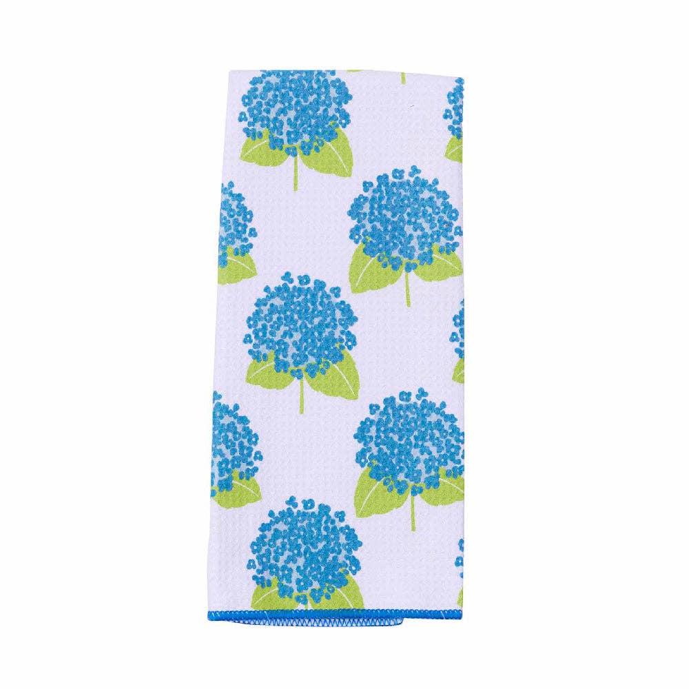 rockflowerpaper - HYDRANGEA BLUE blu Kitchen Tea Towel
