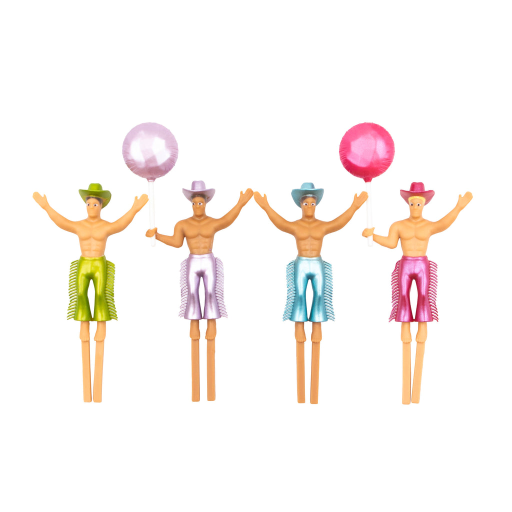 NPW - Hunky Cake Topper-4 Pack