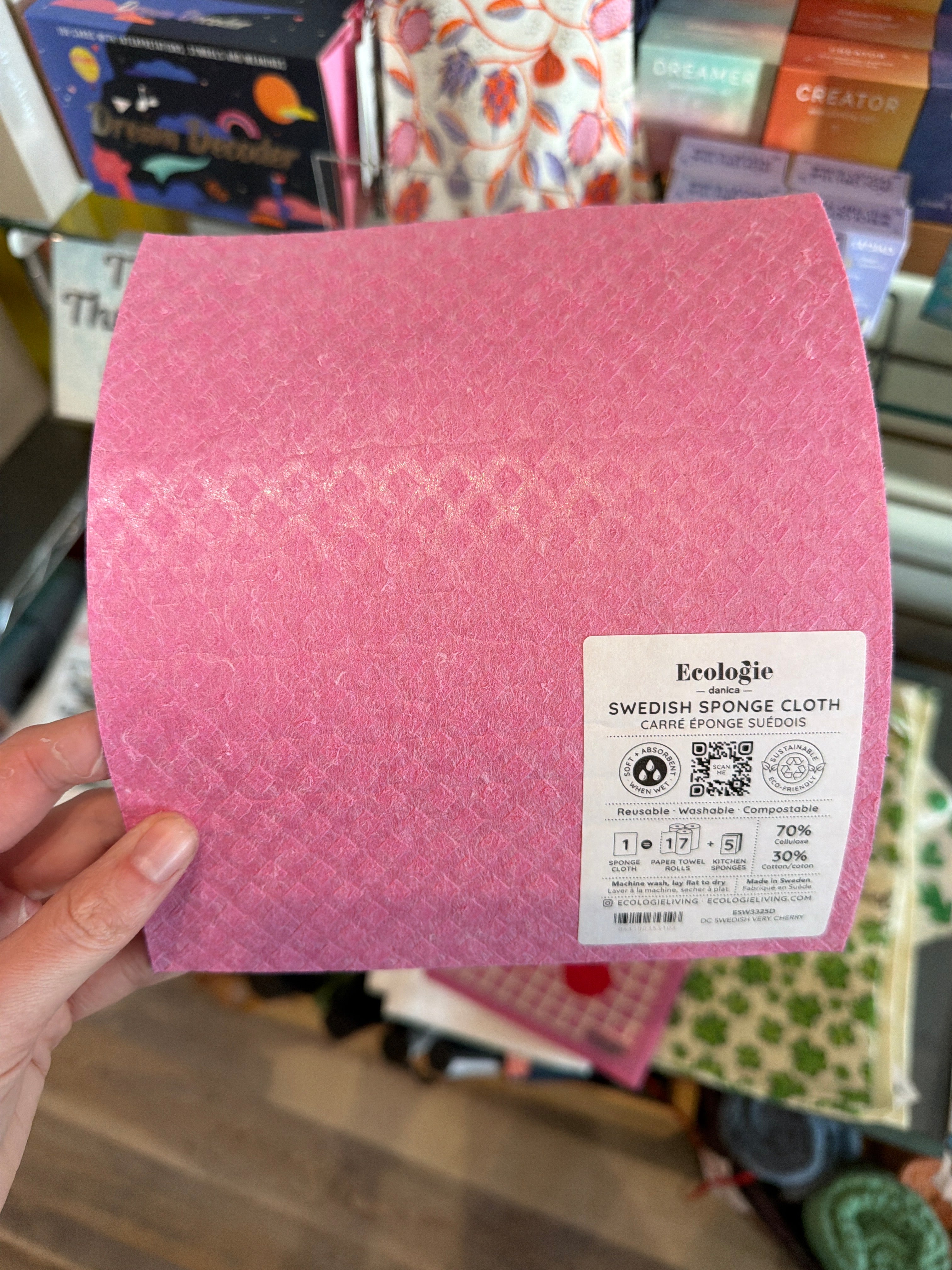 Ecologie by Danica - Very Cherry Swedish Sponge Cloth - beaudega