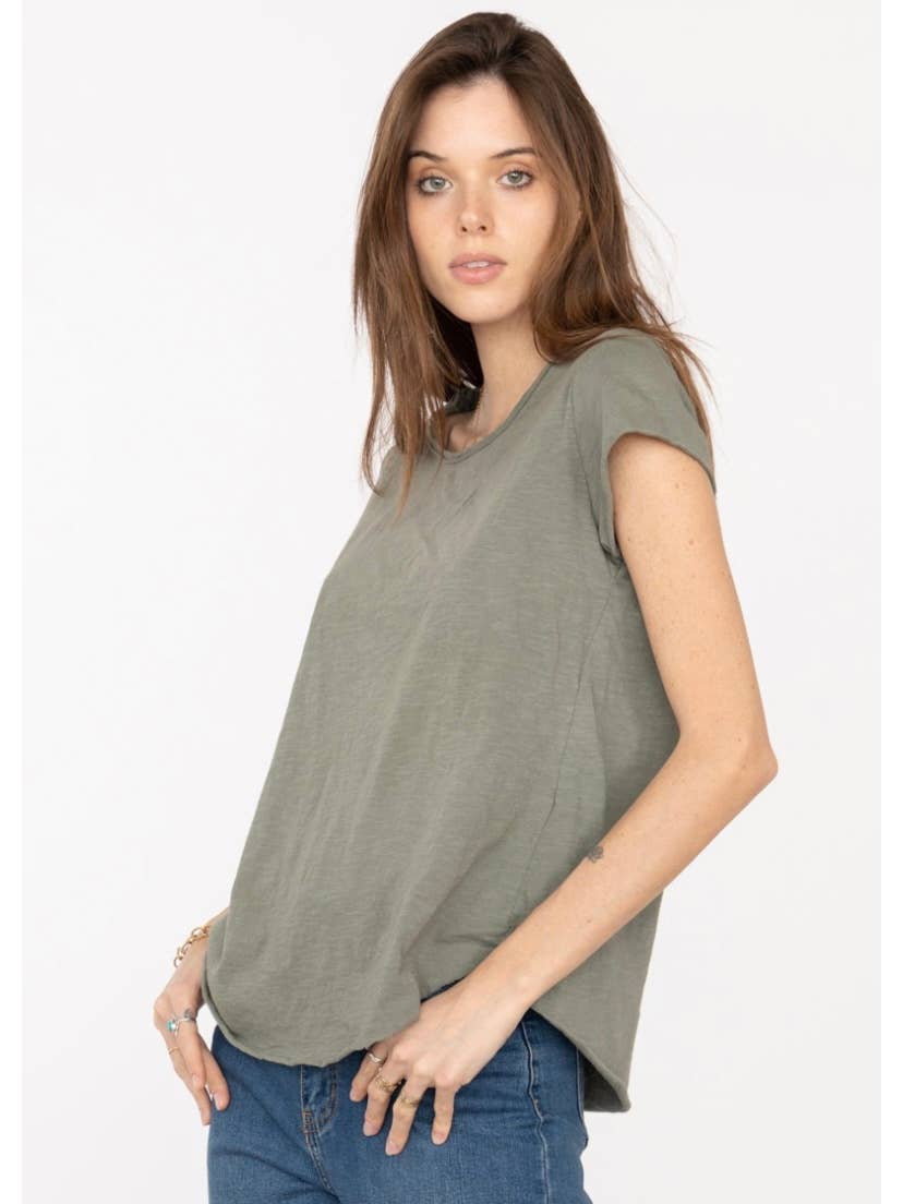 LINEN & COTTON HOUSE - COTTON T-SHIRT ROUND NECK, BASIC 8117