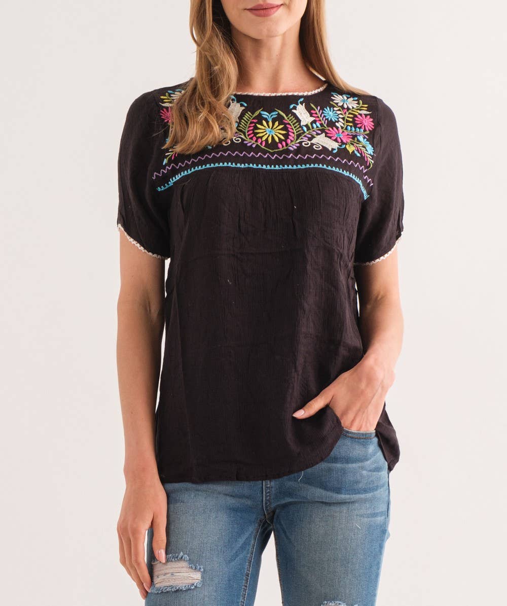 Raj Trading & Imports (USA) Inc. - Juna Embroidered Top 1295