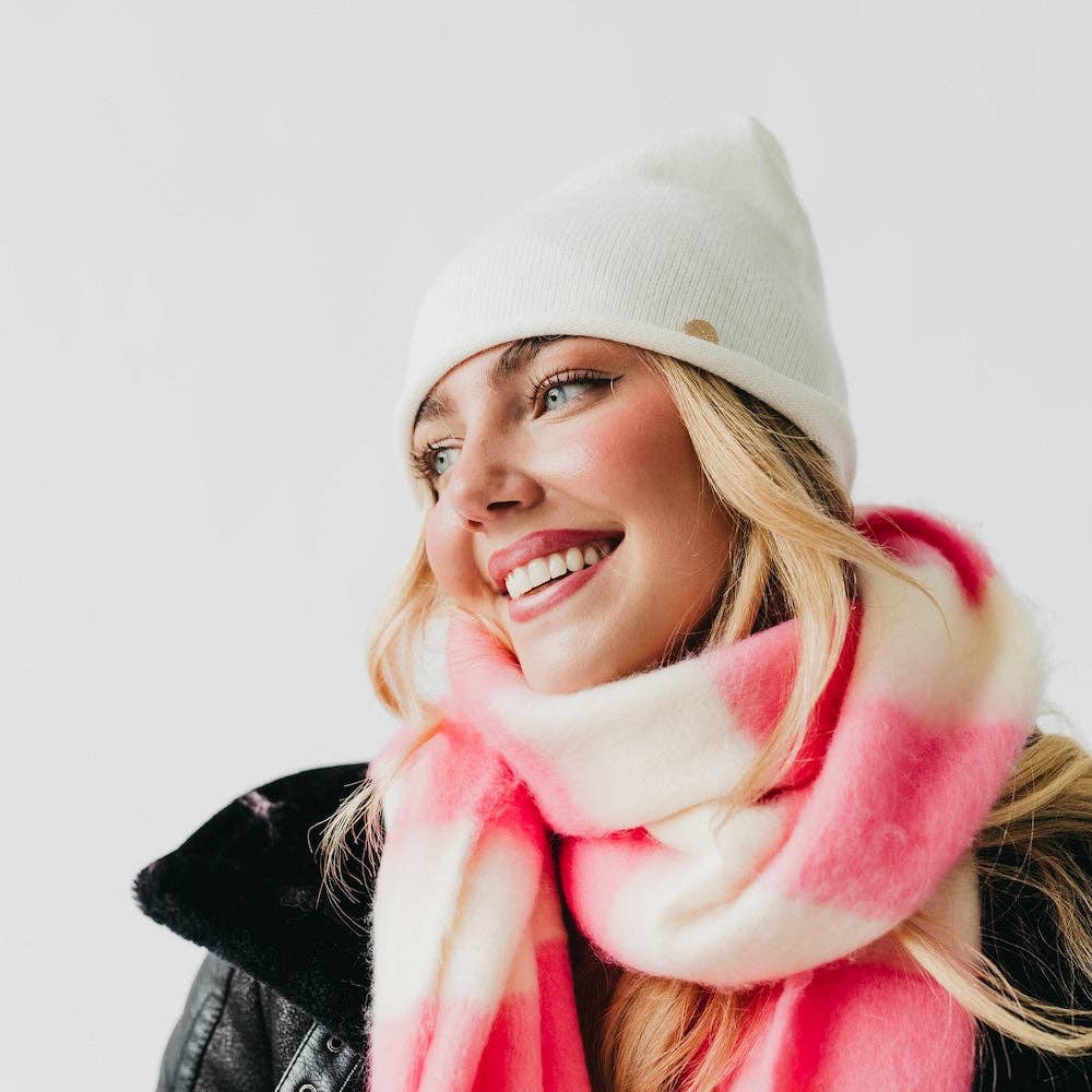 Pretty Simple - Rolled Edge, Cashmere Beanie Wholesale