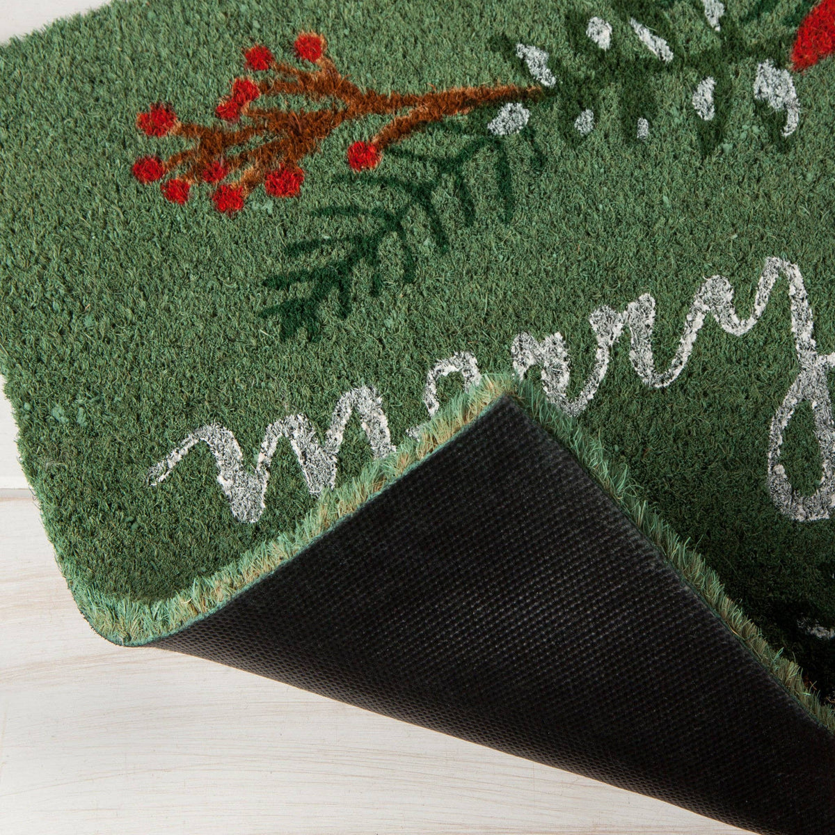 Now Designs by Danica - Poinsettia Christmas Coir Fiber Doormat