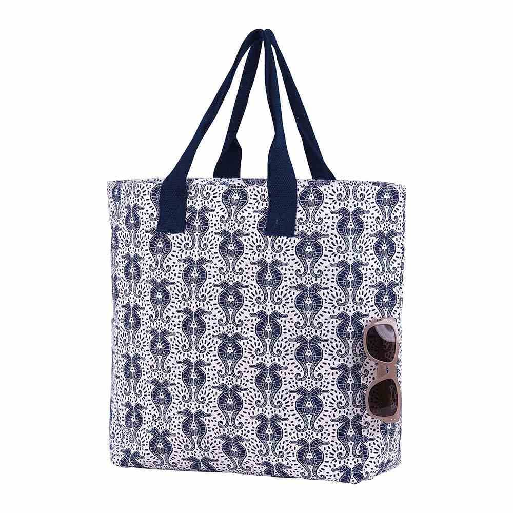 rockflowerpaper - SEAHORSES Carryall