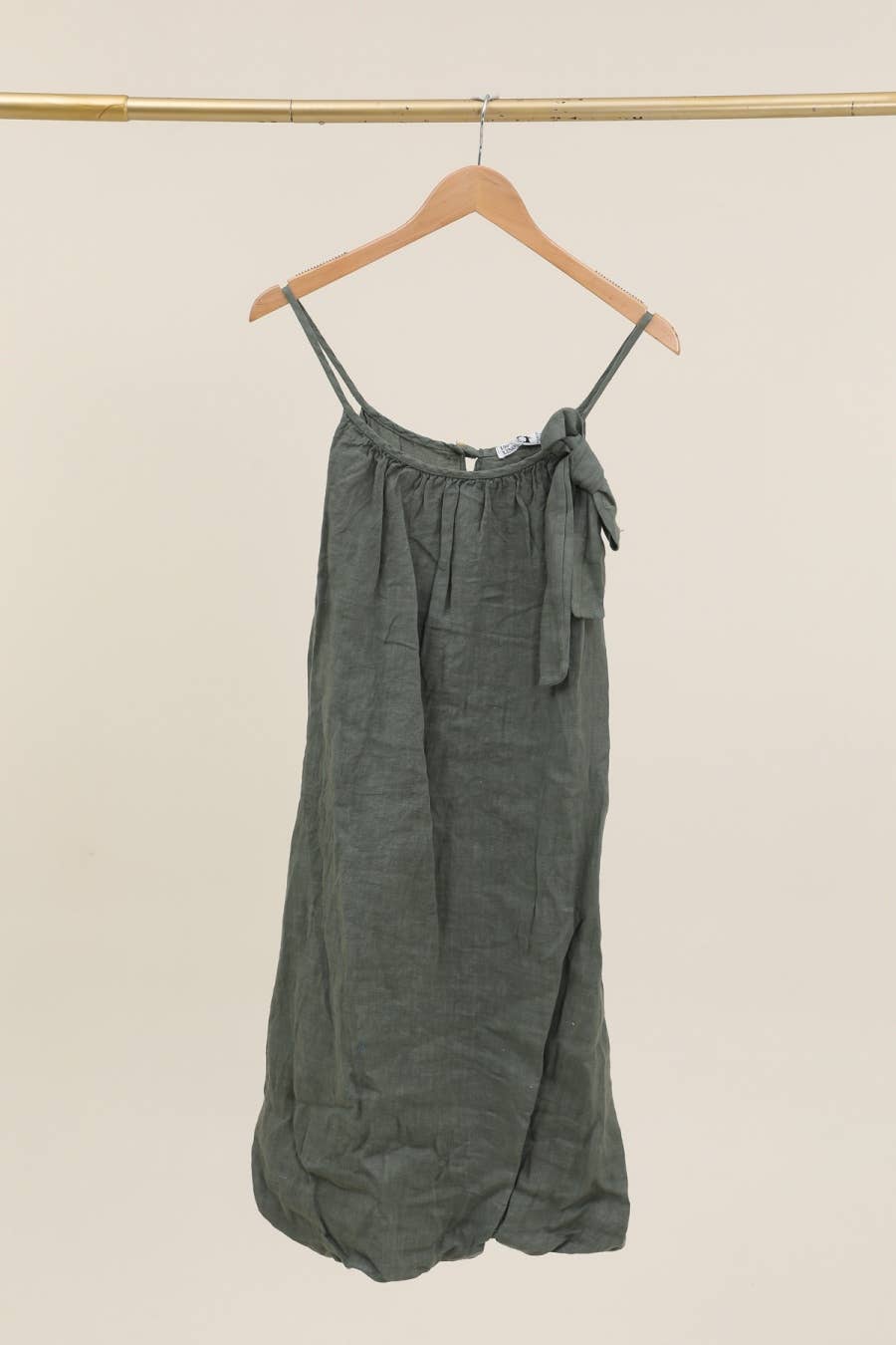 la maison des fibres naturelles - Linen strap dress 72313 100% linen lining 100% cotton