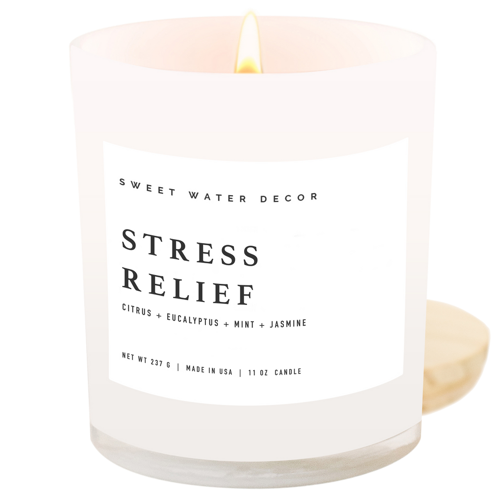 Sweet Water Decor - Stress Relief 11 oz Soy Candle - Home Decor & Gifts