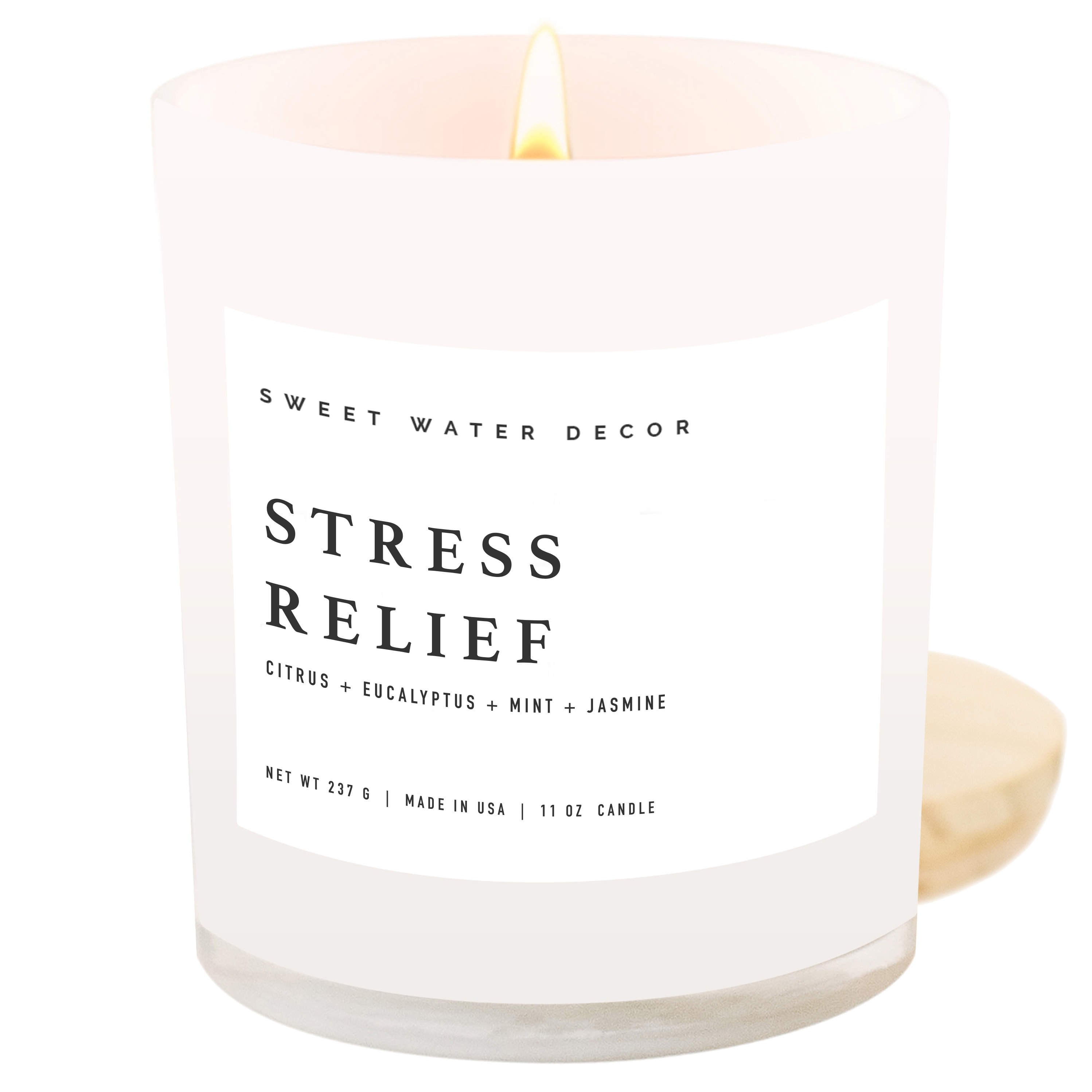 Sweet Water Decor - Stress Relief 11 oz Soy Candle - Home Decor & Gifts