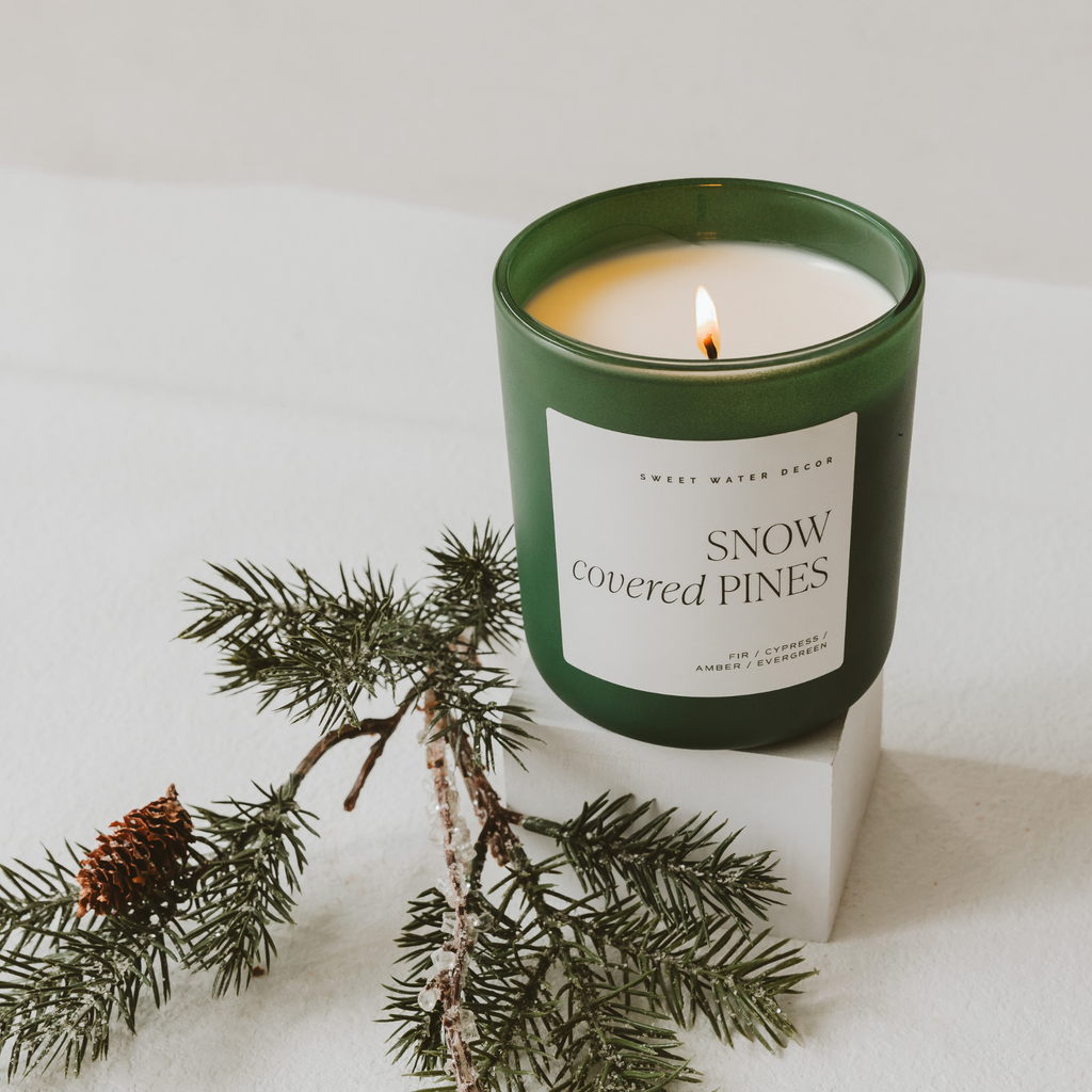 Sweet Water Decor - Snow Covered Pines 15 oz Soy Candle