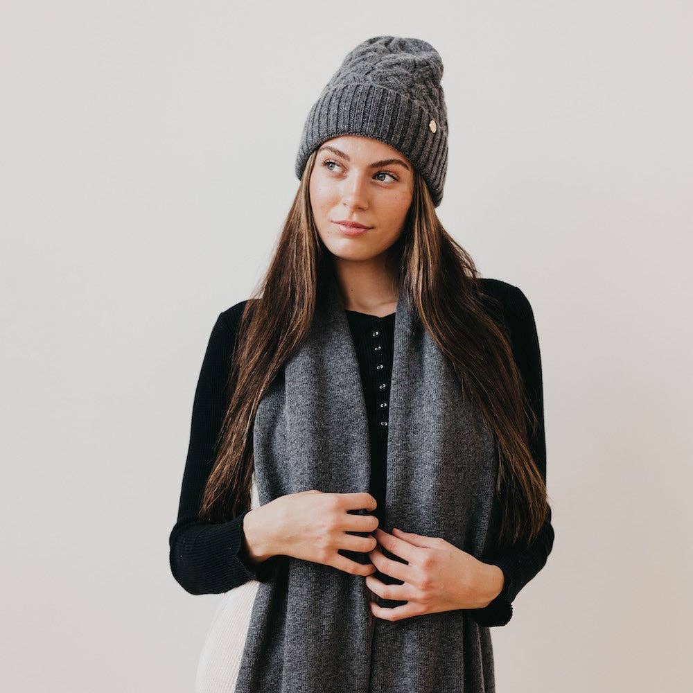 Pretty Simple - Satin Lined Cashmere Beanie Wholesale