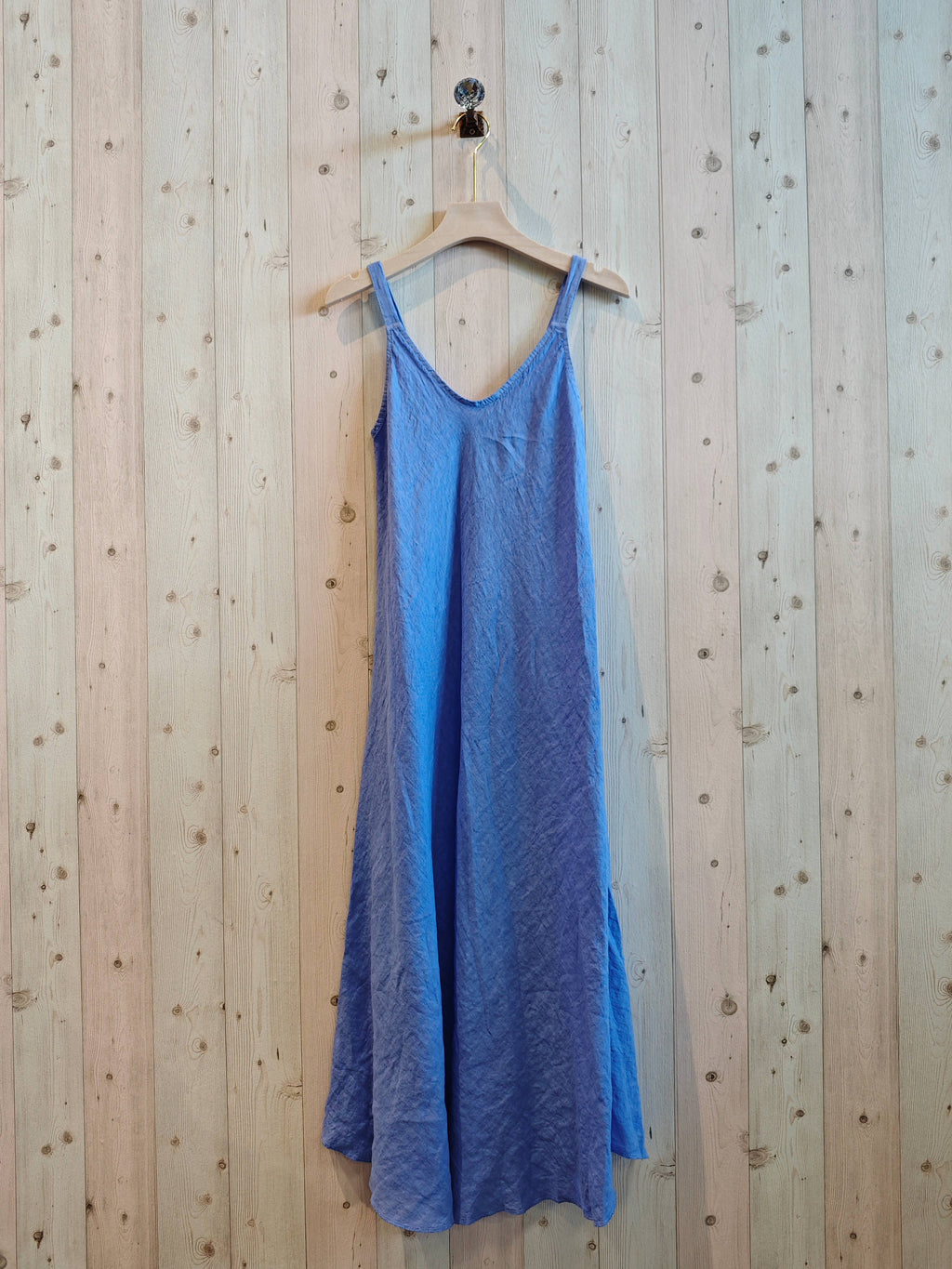 Linen & More - REF 2219 100% LINEN STRAPPY DRESS