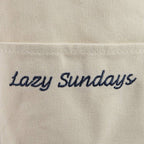 Collections by Fame Accessories - Lazy Sundays Embroidered Canvas Tote Bag