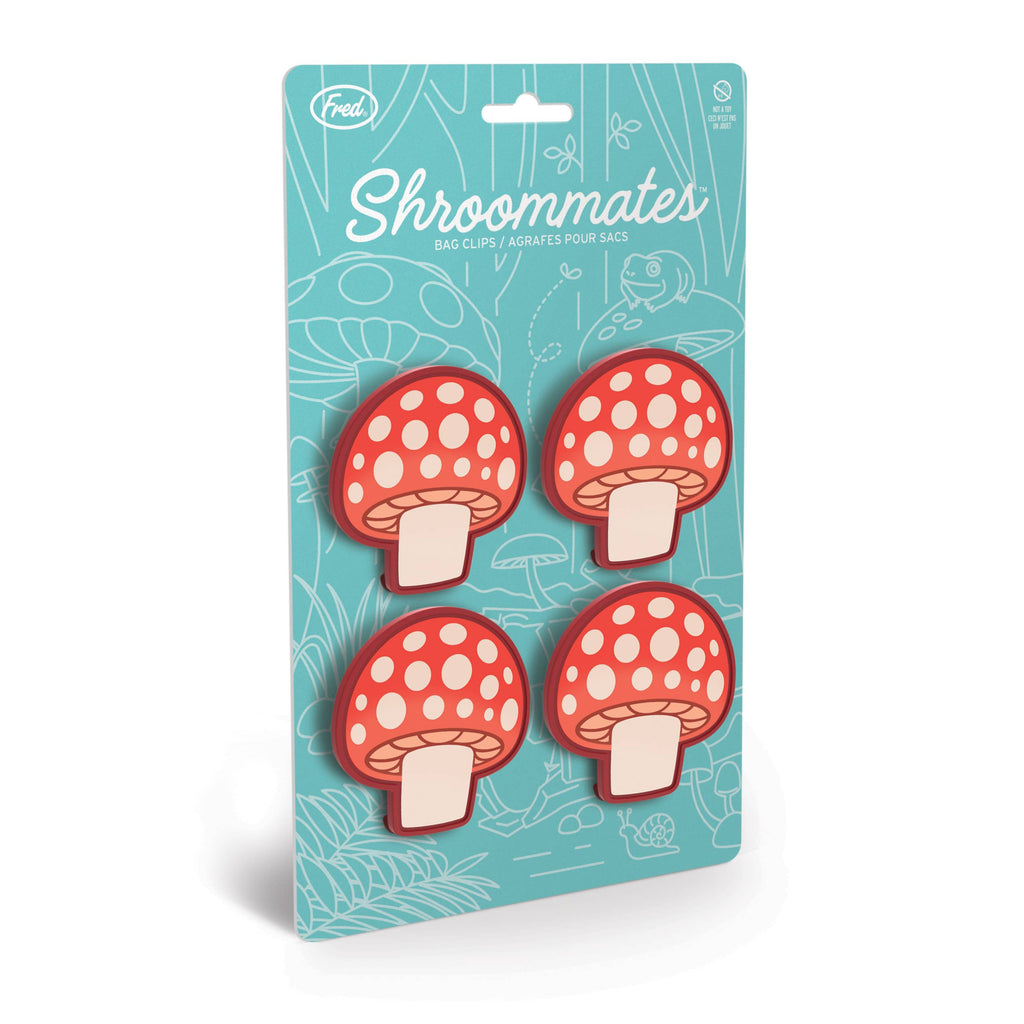 Fred & Friends - Shroommates - Mushroom Bag Clips- Set of 4