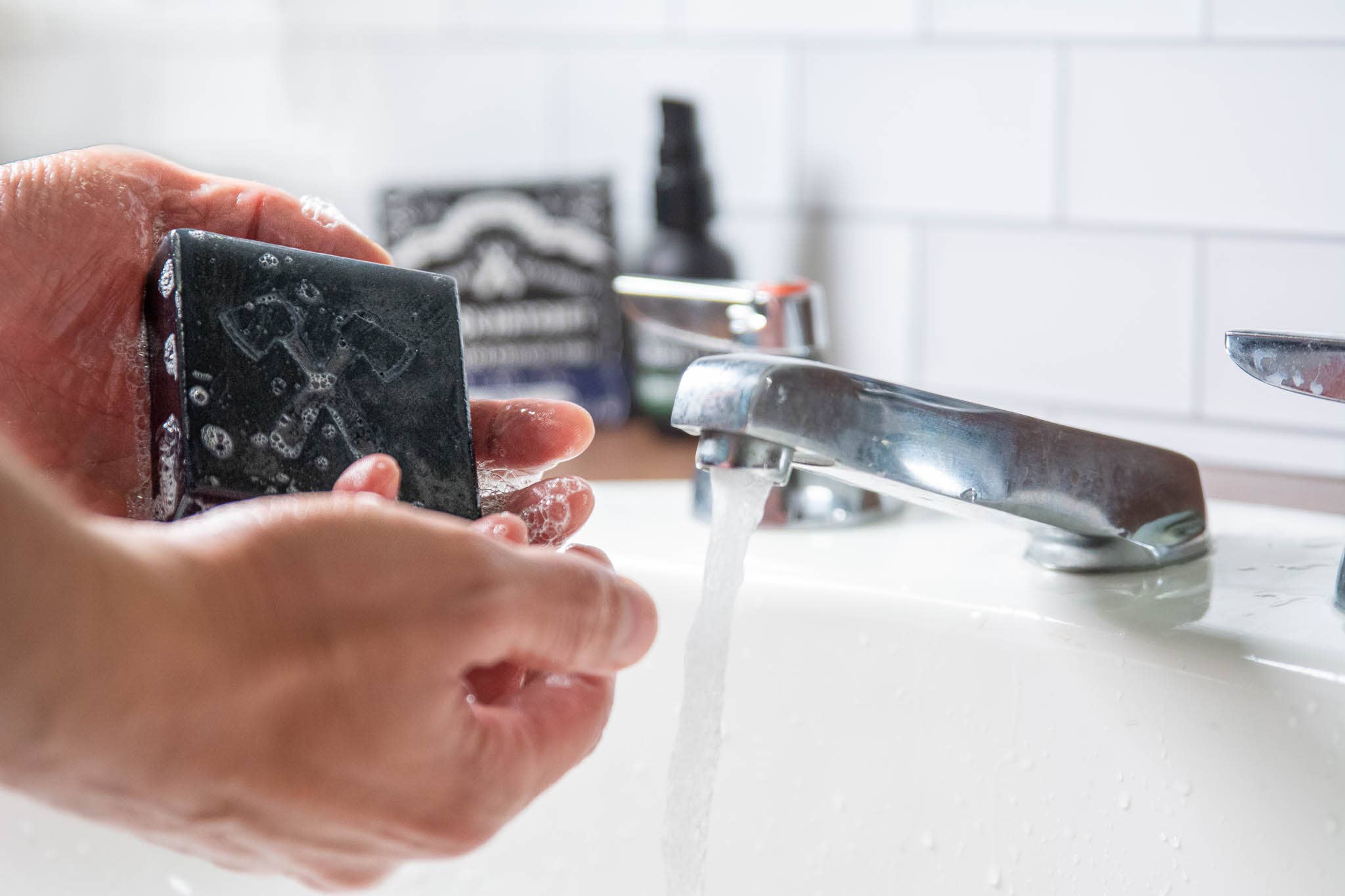 Latika Beauty - Charcoal Soap – Grit | Detox Bar for Men with Charcoal