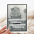 Raven's Rest Studio - Funny Birthday Card For Man. When A Recliner And A Heating