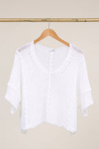 la maison des fibres naturelles - Cotton knit sweater 1916 100% LINEN