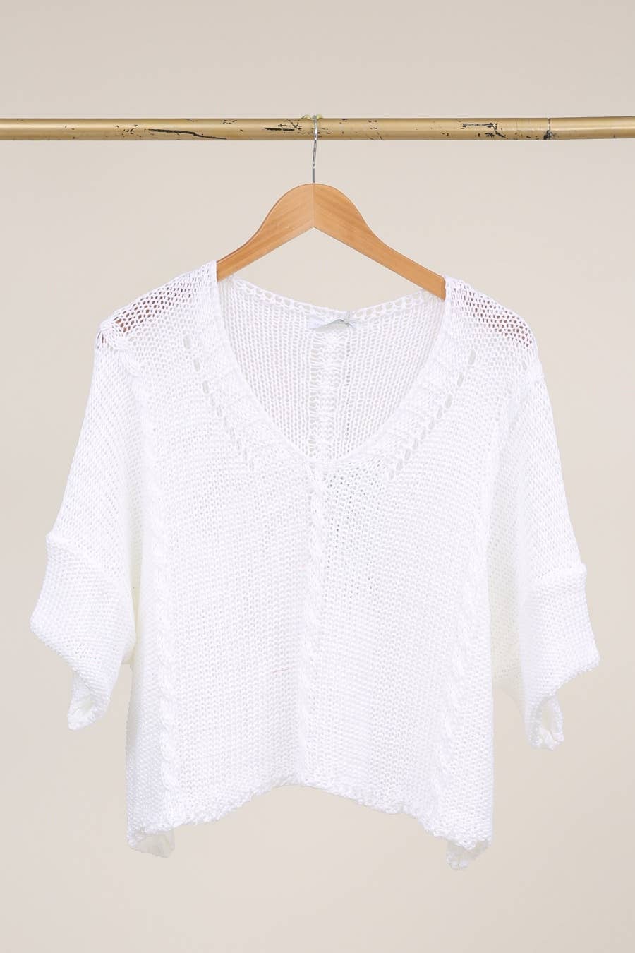 la maison des fibres naturelles - Cotton knit sweater 1916 100% LINEN
