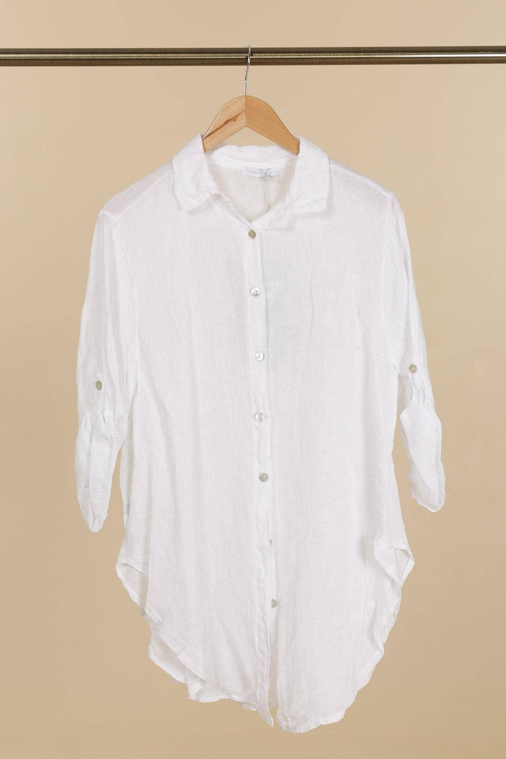 la maison des fibres naturelles - 100% linen shirt 620159