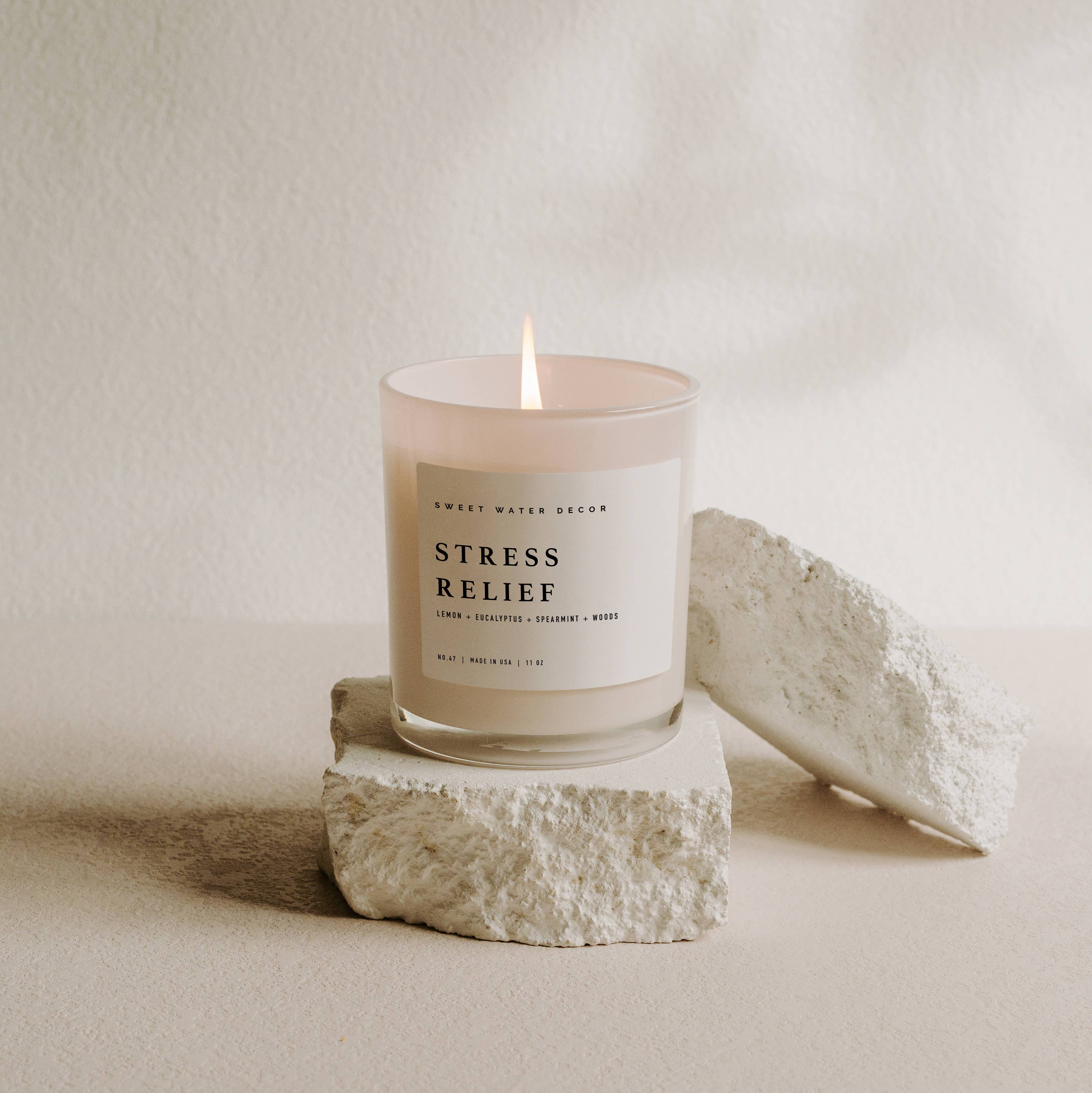 Sweet Water Decor - Stress Relief 11 oz Soy Candle - Home Decor & Gifts