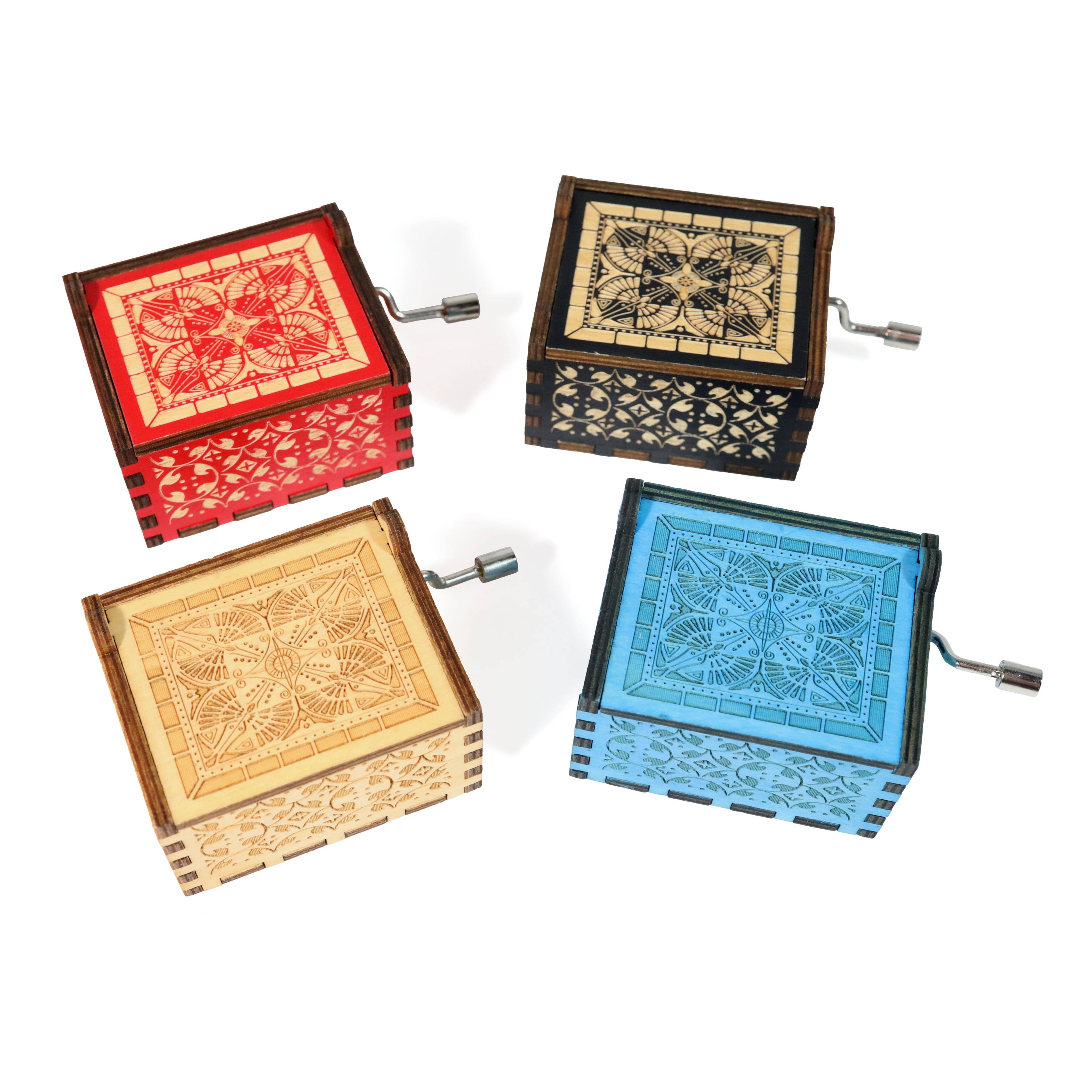 Bad Betty Greeting Co. - Funny Twinkle Twinkle Hand-Crank Music Box - Wooden Lasered