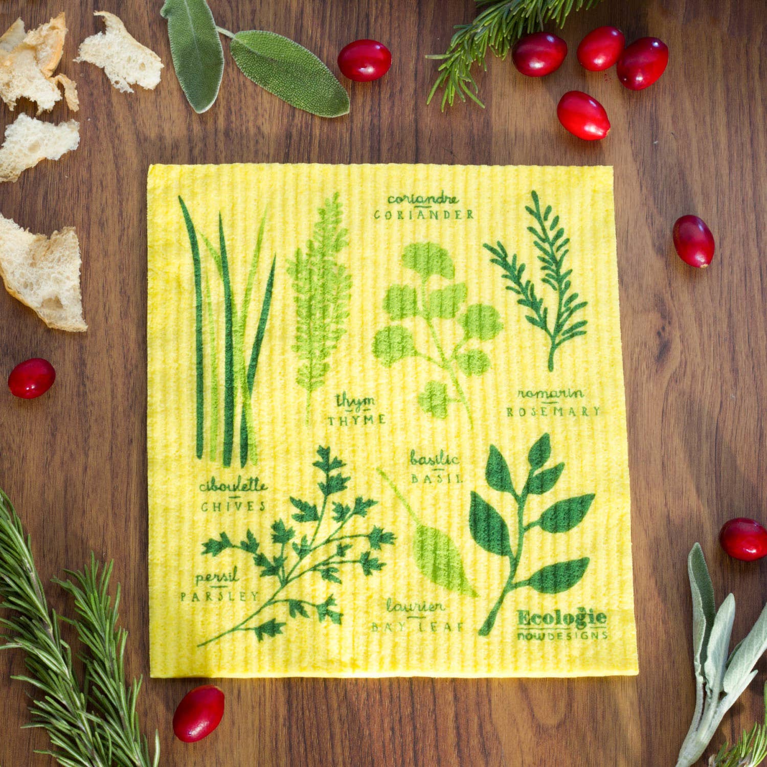 Ecologie - Les Fines Herbes Swedish Dishcloth