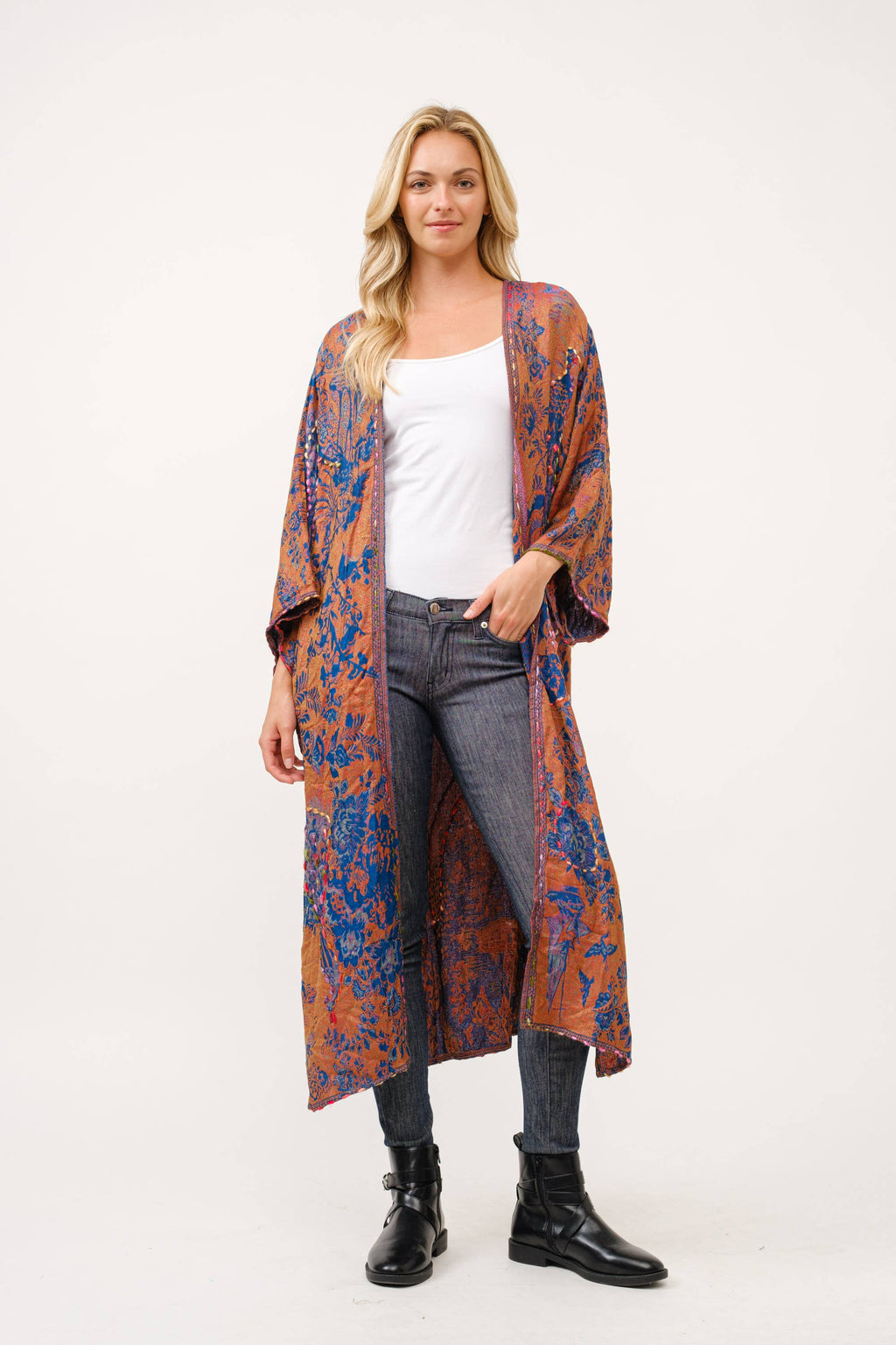 Raj Trading & Imports (USA) Inc. - Clemence Embroidered Duster