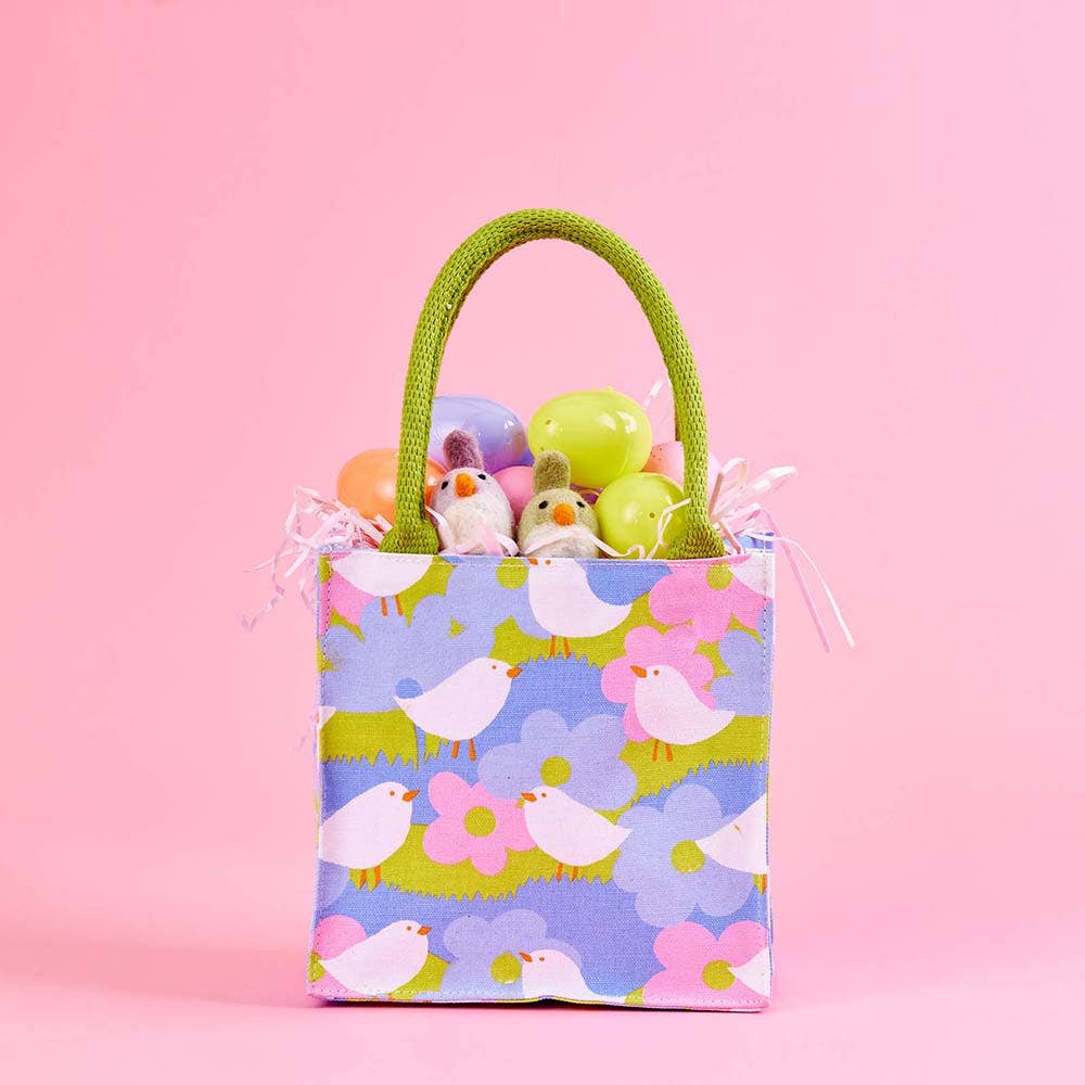 rockflowerpaper - SPRING CHICK Itsy Bitsy Reusable Gift Bag Tote
