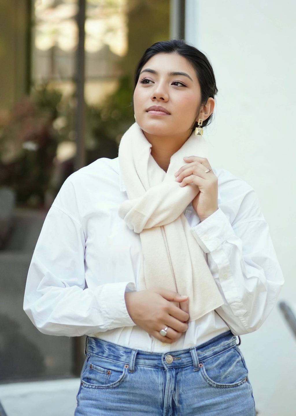 Dolma - Cashmere Scarf/Wrap Ivory