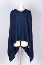Dolma - Cashmere Poncho Navy